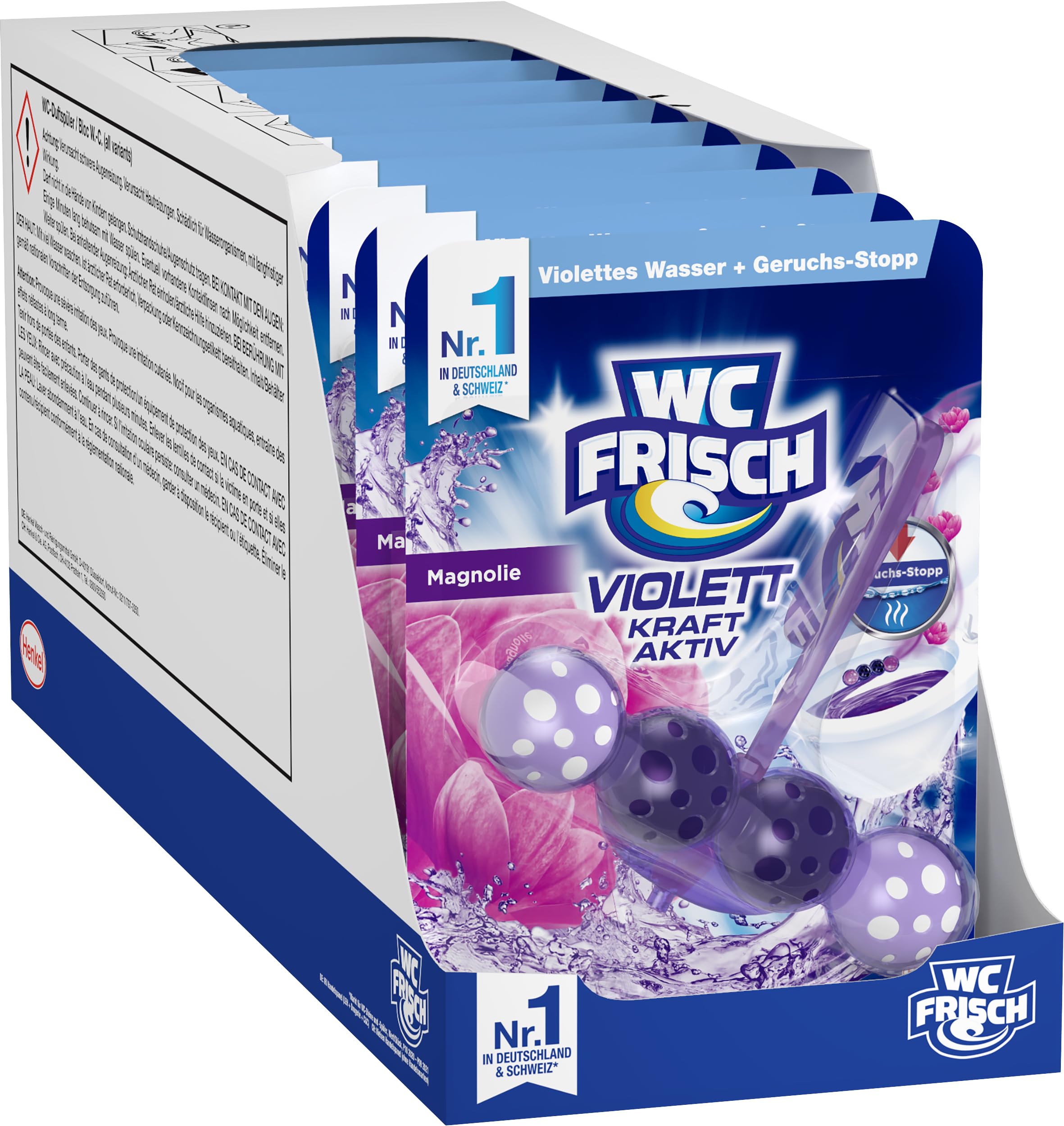 wc-frisch-kraft-aktiv-violettsp-ler-wc-stein-magnolie-10er image 1