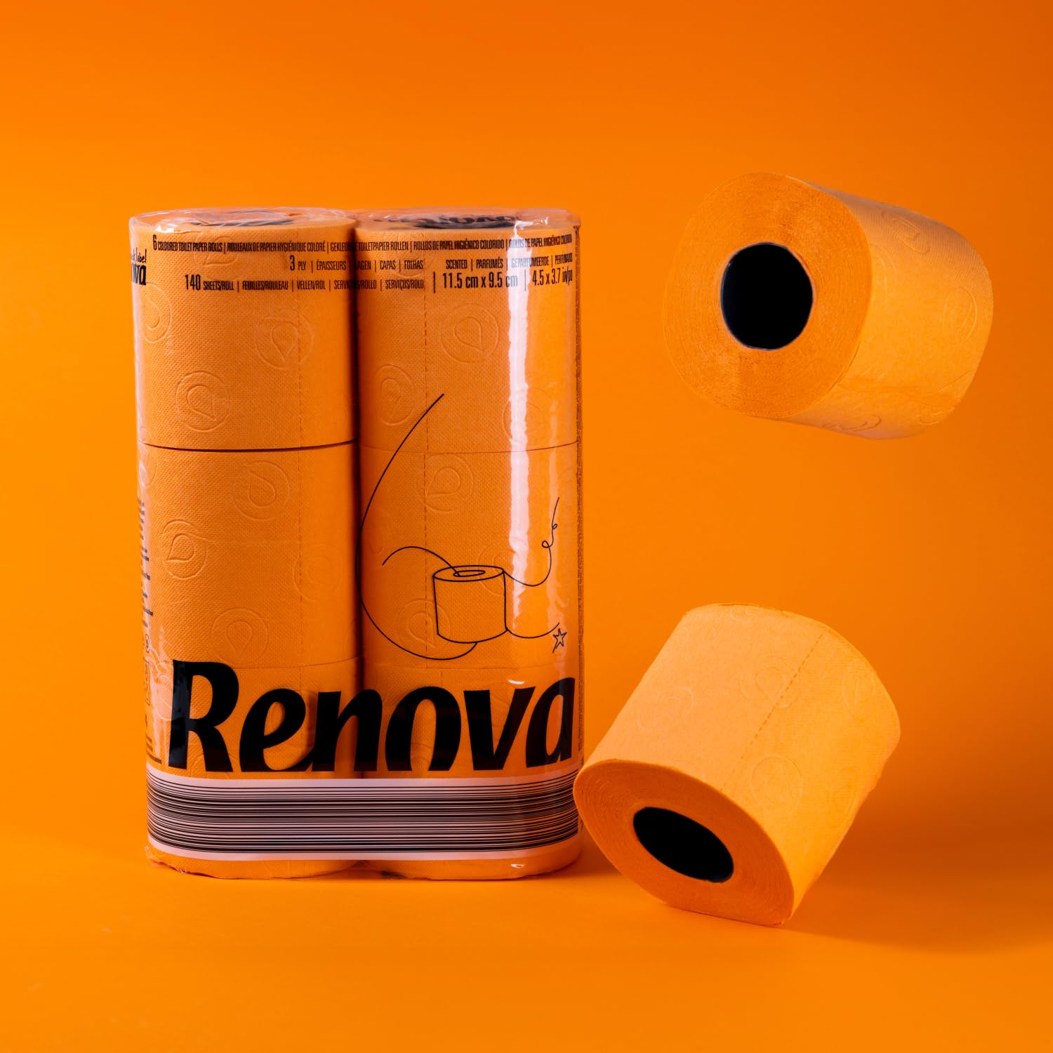 renova-orange-toilettenpapier-6-rollen-farbig-orange image 5