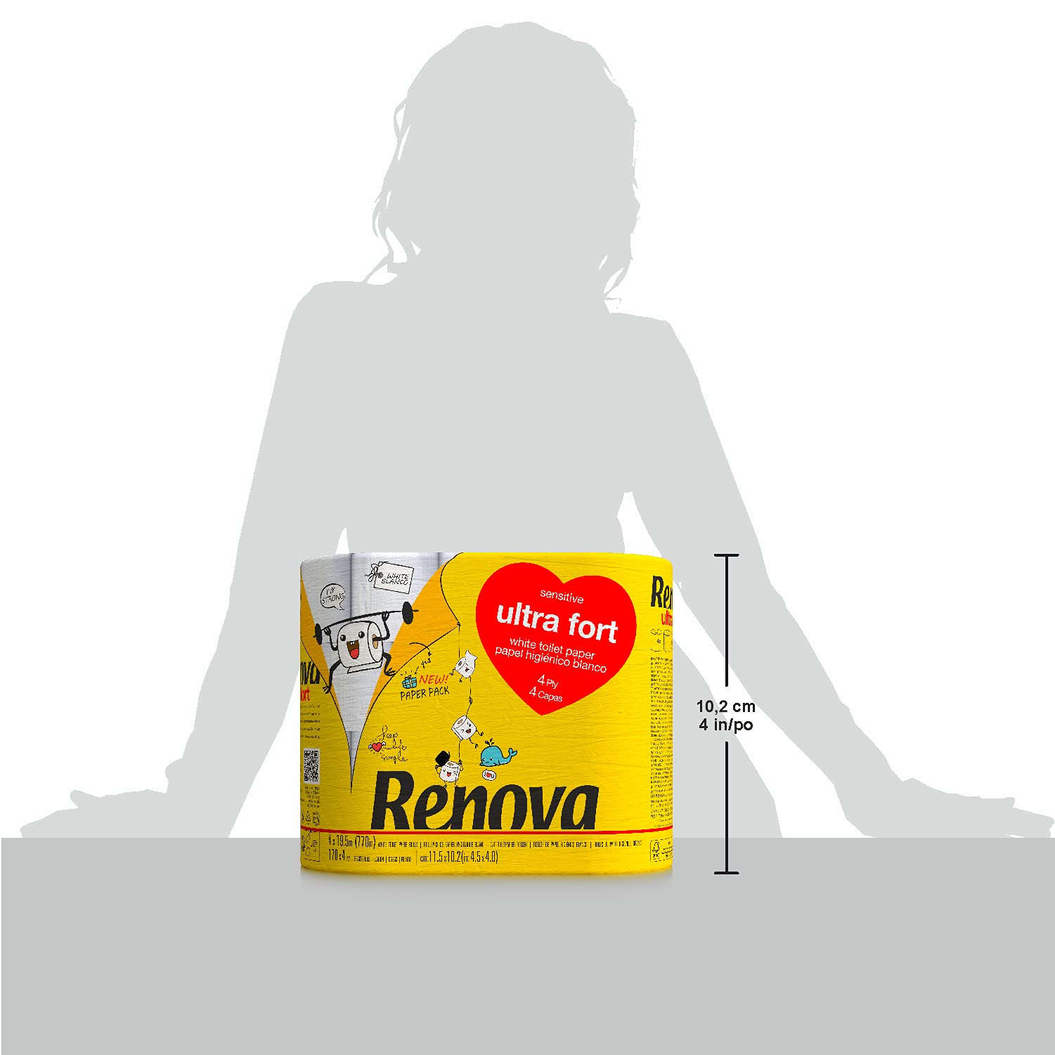 renova-ultra-fort-toilettenpapier-4-lagig-wei-4-rollen image 7