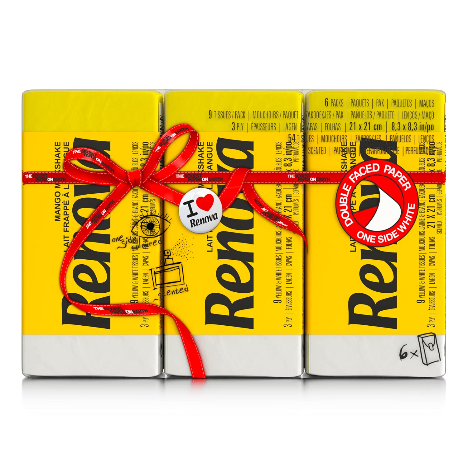renova-tissues-red-label-mango-papiertaschent-cher-gelb-6-pack image 5