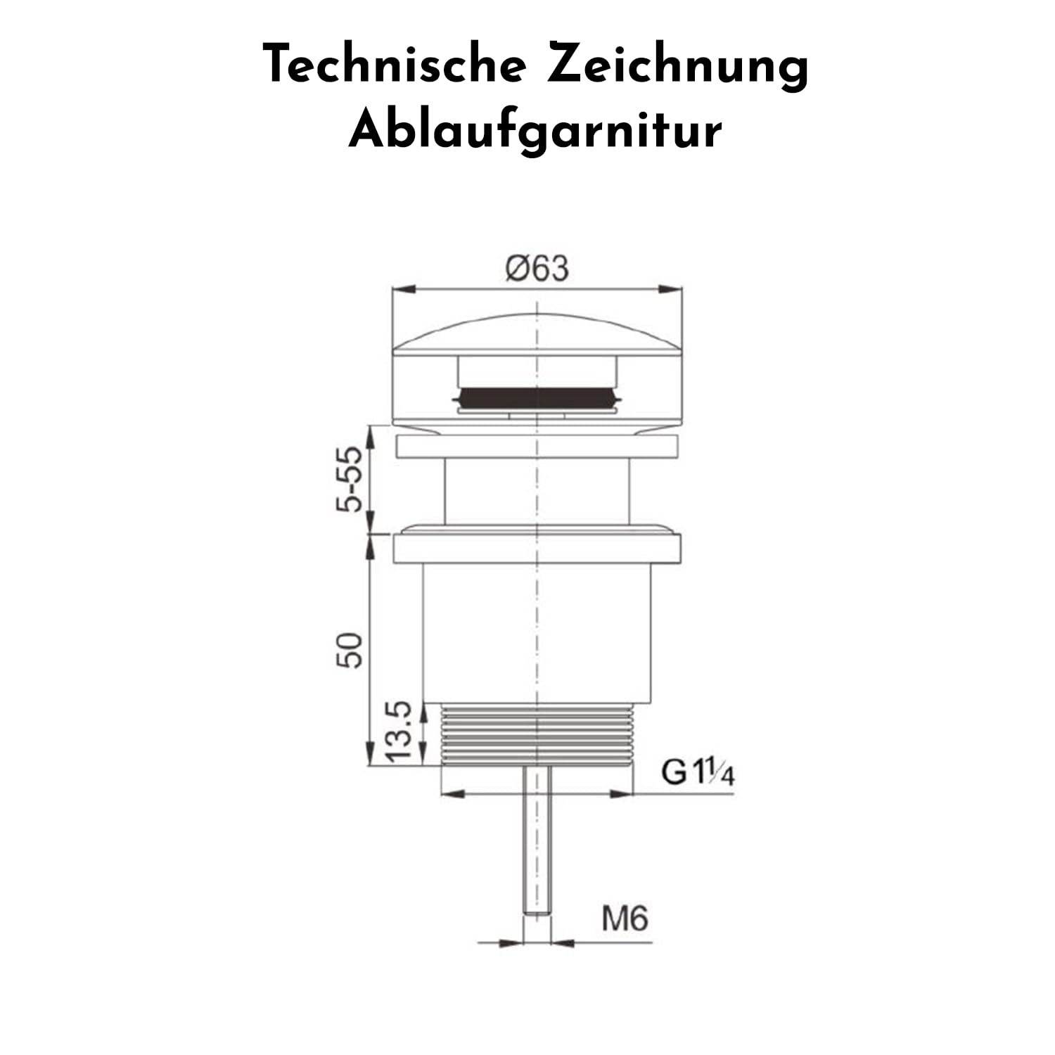b-rstenking-ablaufgarnitur-ablaufventil-chrom-mit-berlauf-63-mm image 6