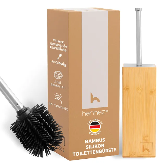 hennez-bad-zubeh-r-toilettenb-rste-silikon-bambus-halter image 1