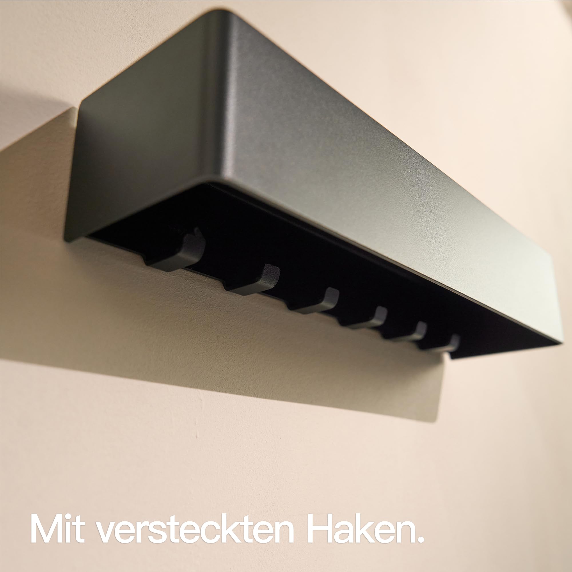 designfabrik-hamburg-schl-sselbrett-schwarz-mit-ablage-6-haken image 3