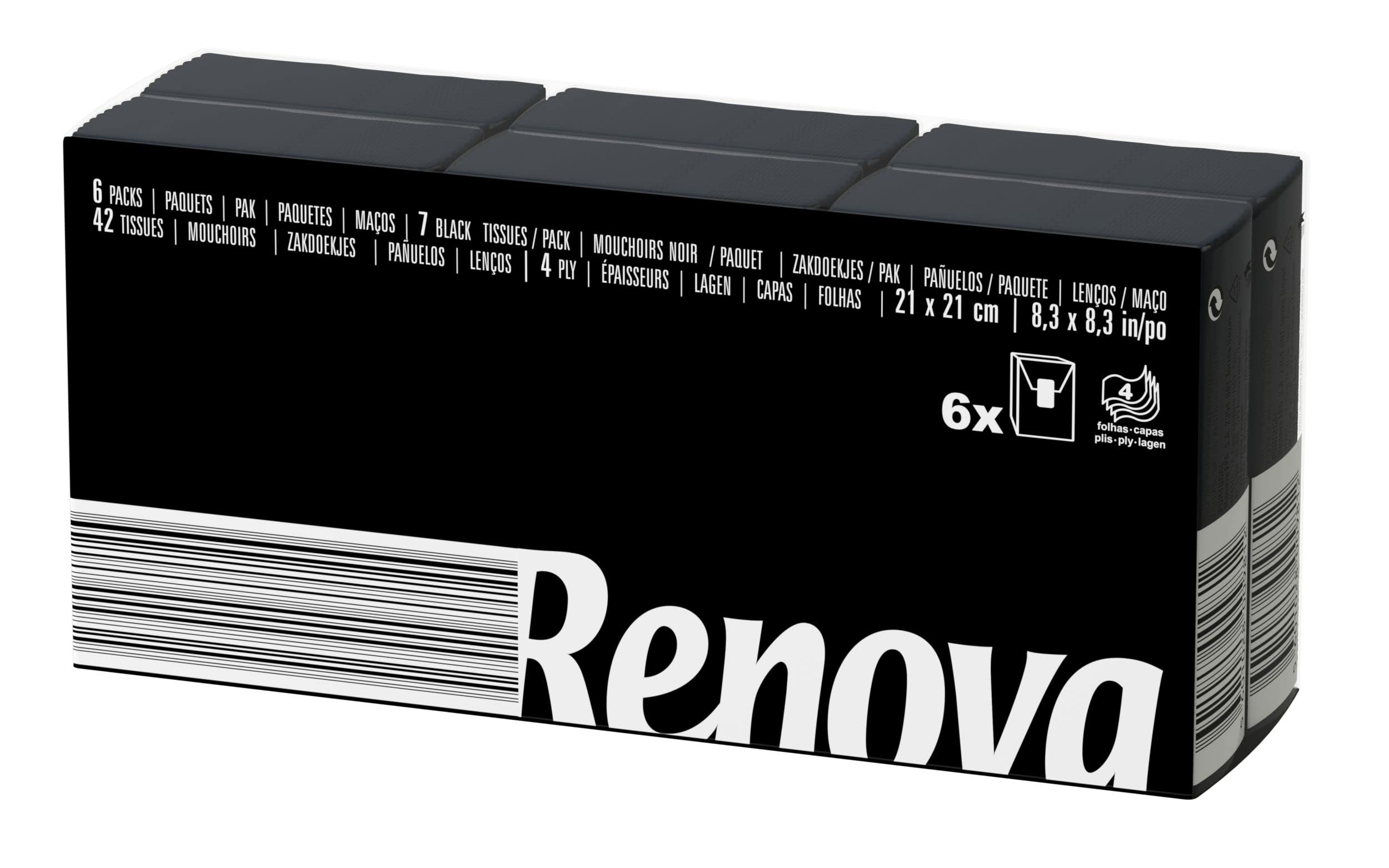 renova-tissues-taschent-cher-schwarz-kompakt-6er-pack image 1