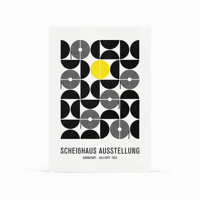 goldeimer-basic-schei-haus-ausstellung-poster-a2-recycling image 1