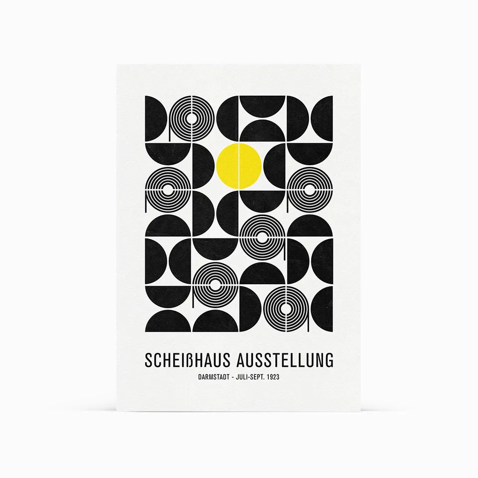 goldeimer-basic-schei-haus-ausstellung-poster-a2-recycling image 1