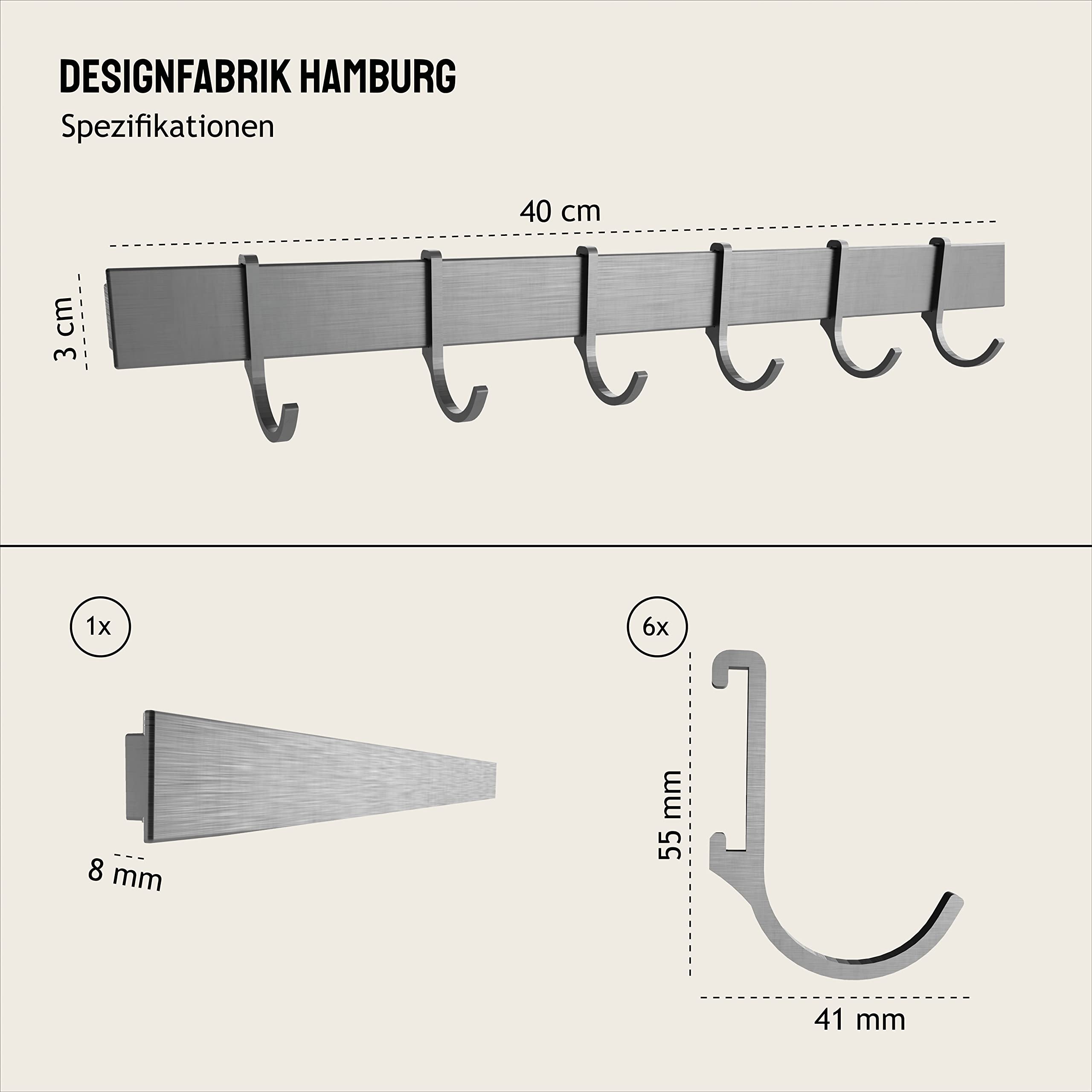 designfabrik-hamburg-hakenleiste-40-cm-silbergrau-6-haken-kleben image 5