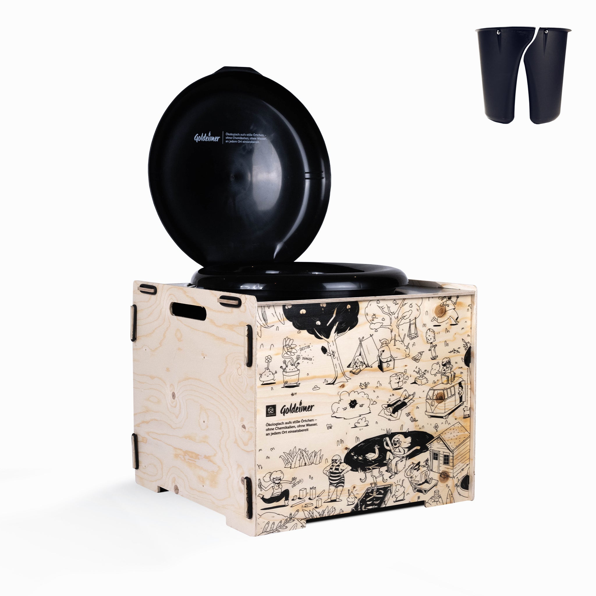 goldeimer-cube-plus-trenntoilette-ohne-wasser-chemie-geruchfrei image 1