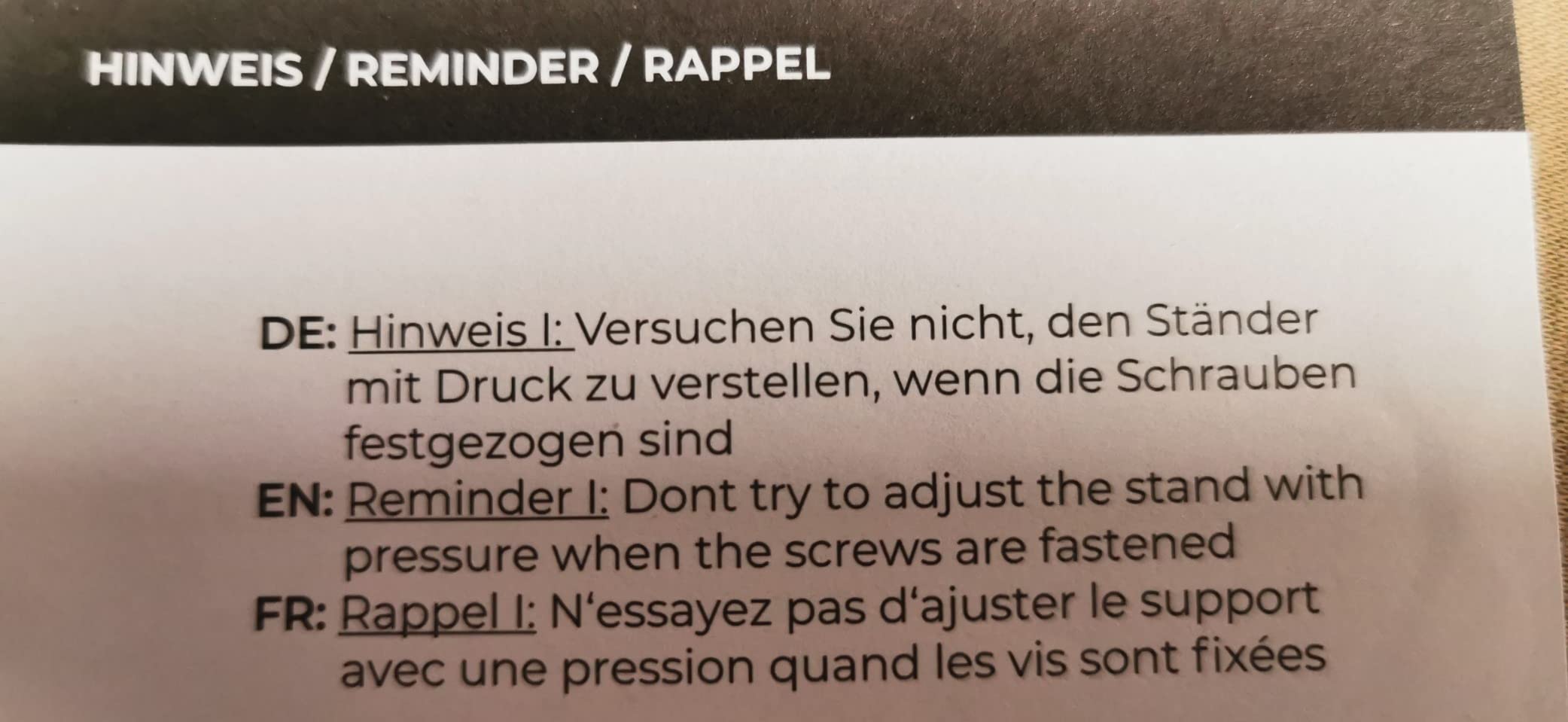 Gute Höhe