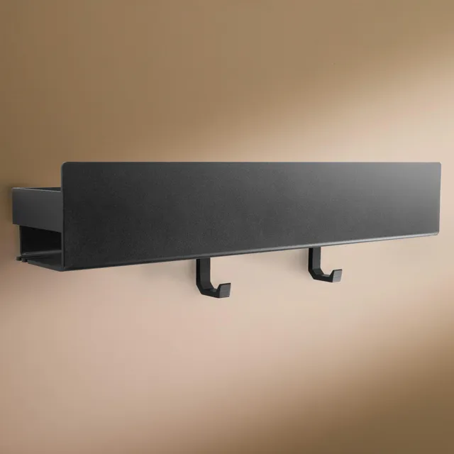 designfabrik-hamburg-badezimmer-duschablage-42cm-schwarz-ohne-bohren image 1