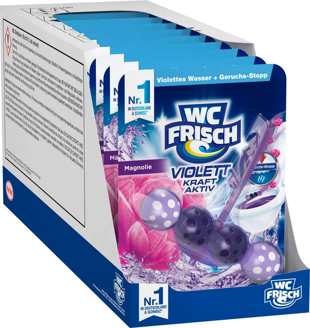 wc-frisch-kraft-aktiv-violettsp-ler-wc-stein-magnolie-10er image 1