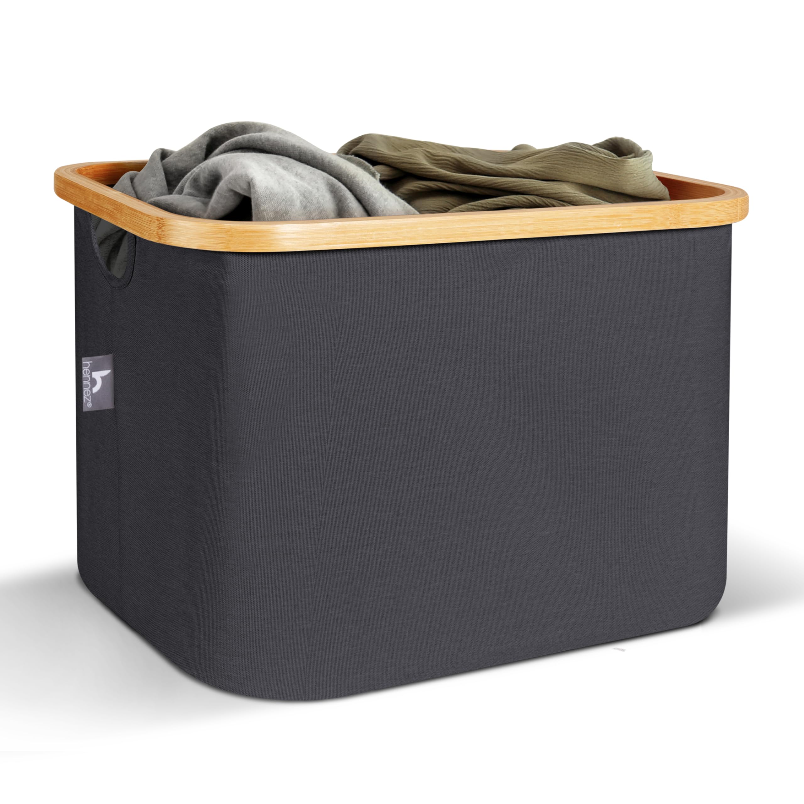 hennez-aufbewahrungsbox-stoff-mit-deckel-40l-dunkelgrau image 5
