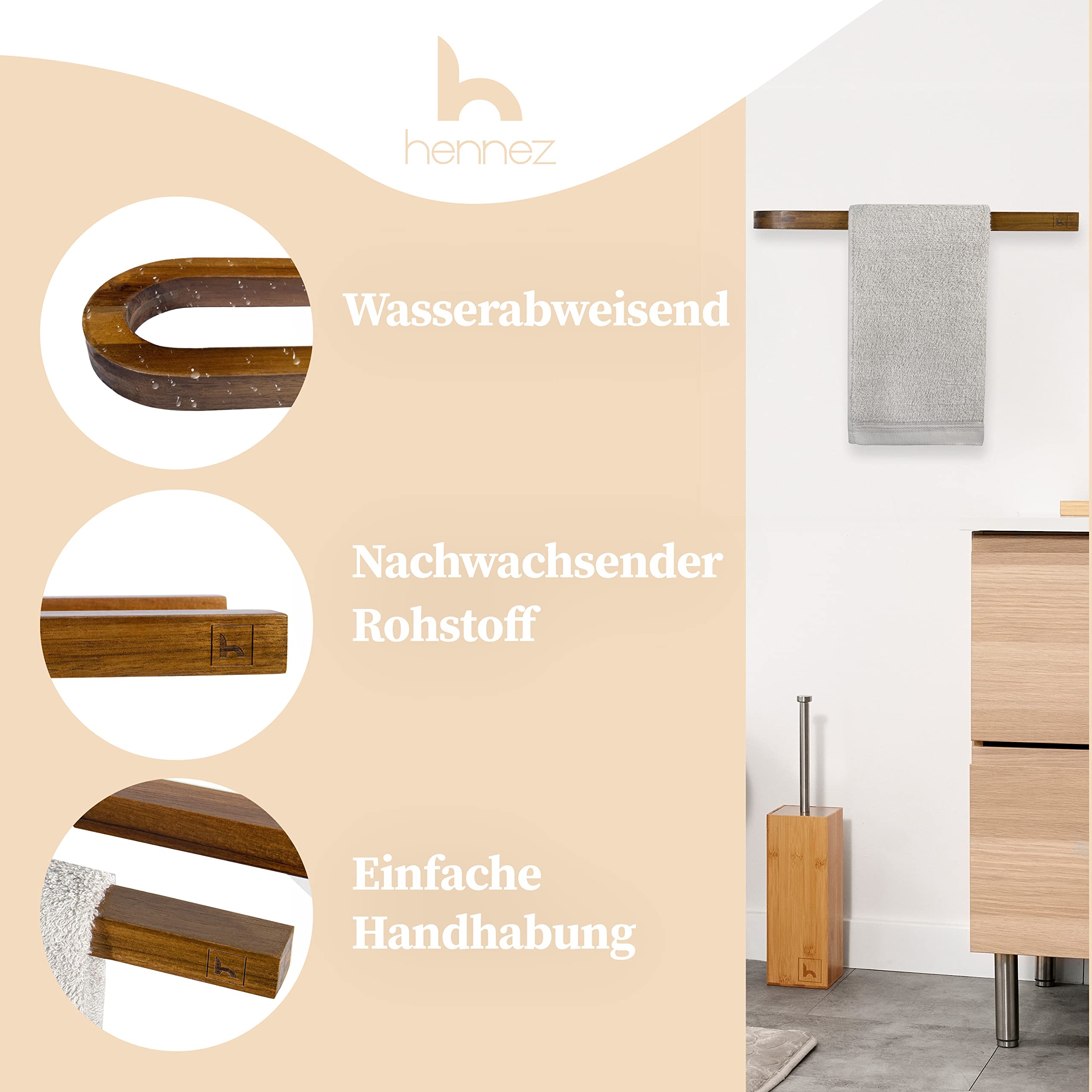 hennez-bad-handtuchstange-ohne-bohren-bambus-akazie-selbstklebend image 4