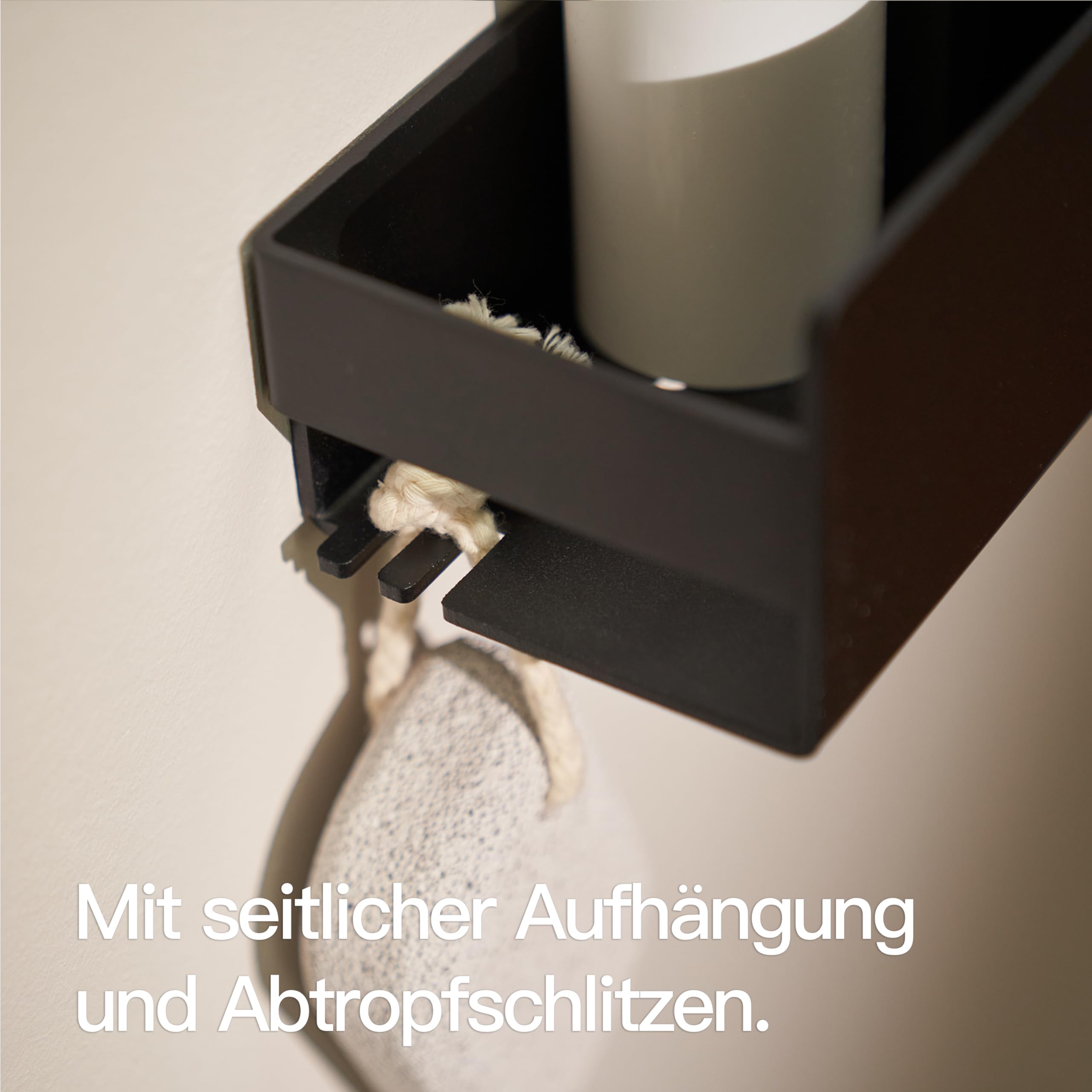 designfabrik-hamburg-badezimmer-duschablage-42cm-schwarz-ohne-bohren image 3
