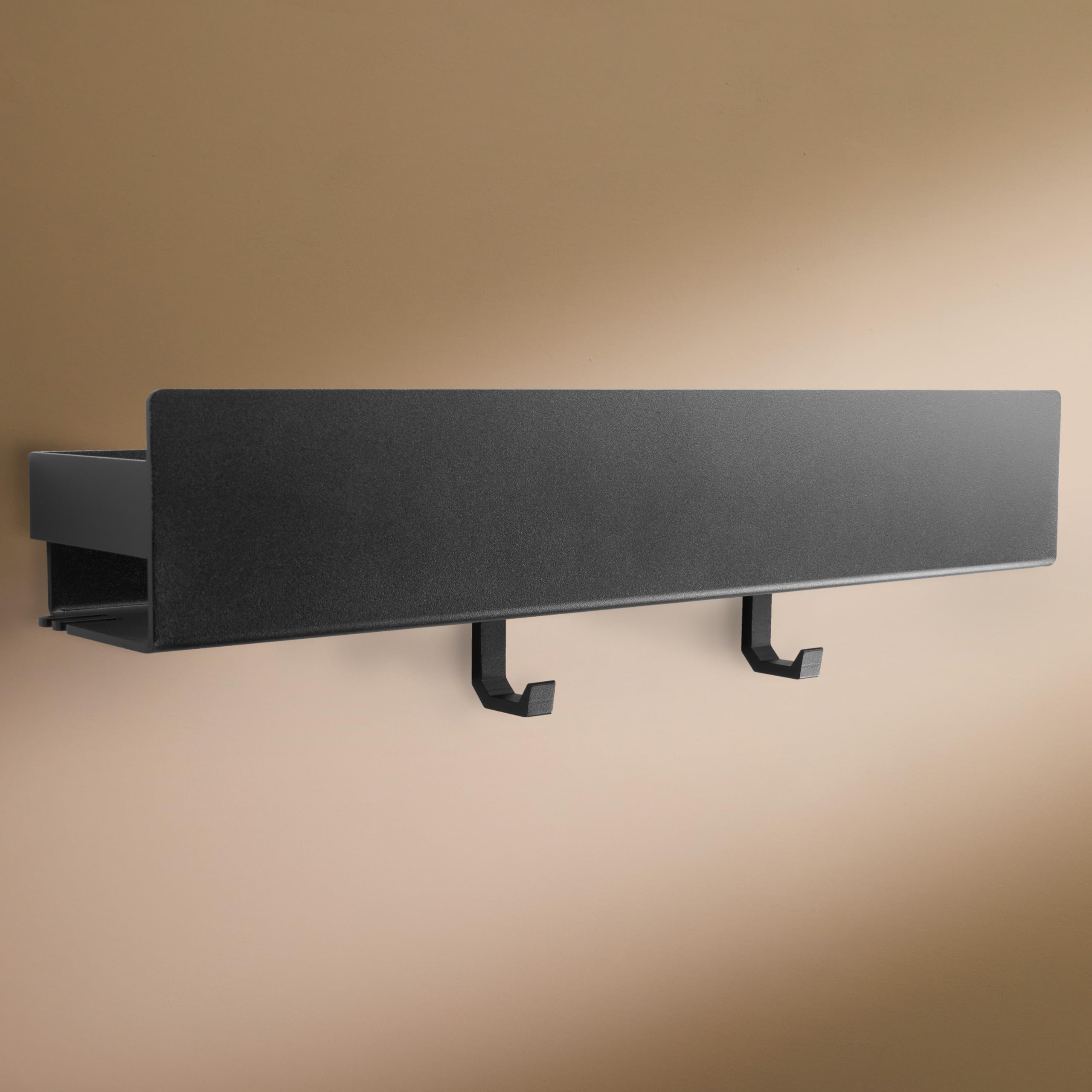 designfabrik-hamburg-badezimmer-duschablage-42cm-schwarz-ohne-bohren image 1