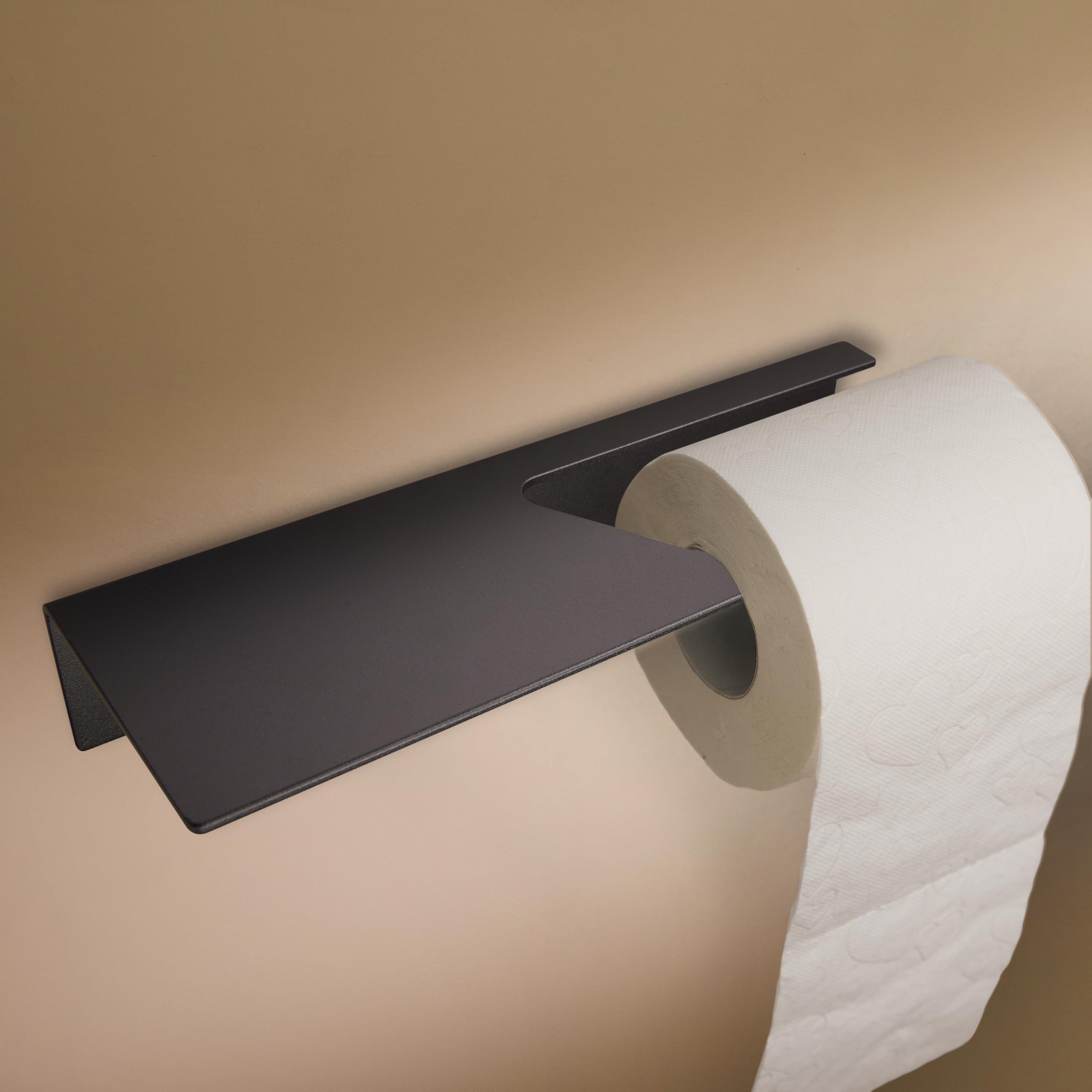 designfabrik-hamburg-badezimmer-toilettenpapierhalter-mit-ablage-schwarz image 1