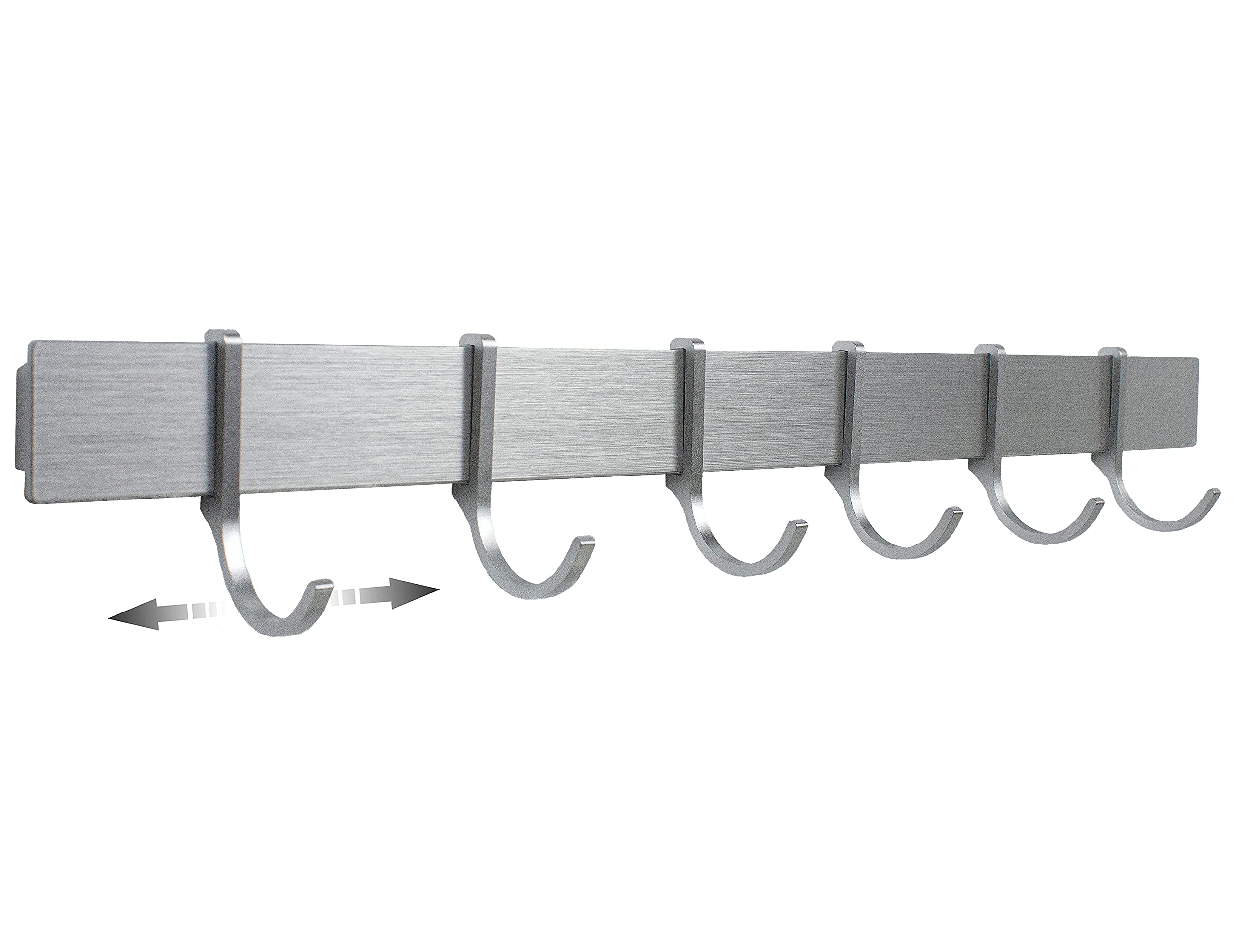 designfabrik-hamburg-hakenleiste-40-cm-silbergrau-6-haken-kleben image 1