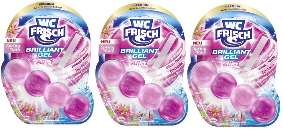 wc-frisch-brilliant-gel-spring-rain-wc-reiniger-3x42g-frisch image 1