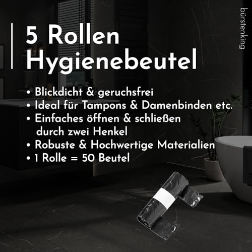b-rstenking-serie-190-hygienebeutel-schwarz-250-st-ck-blickdicht image 7