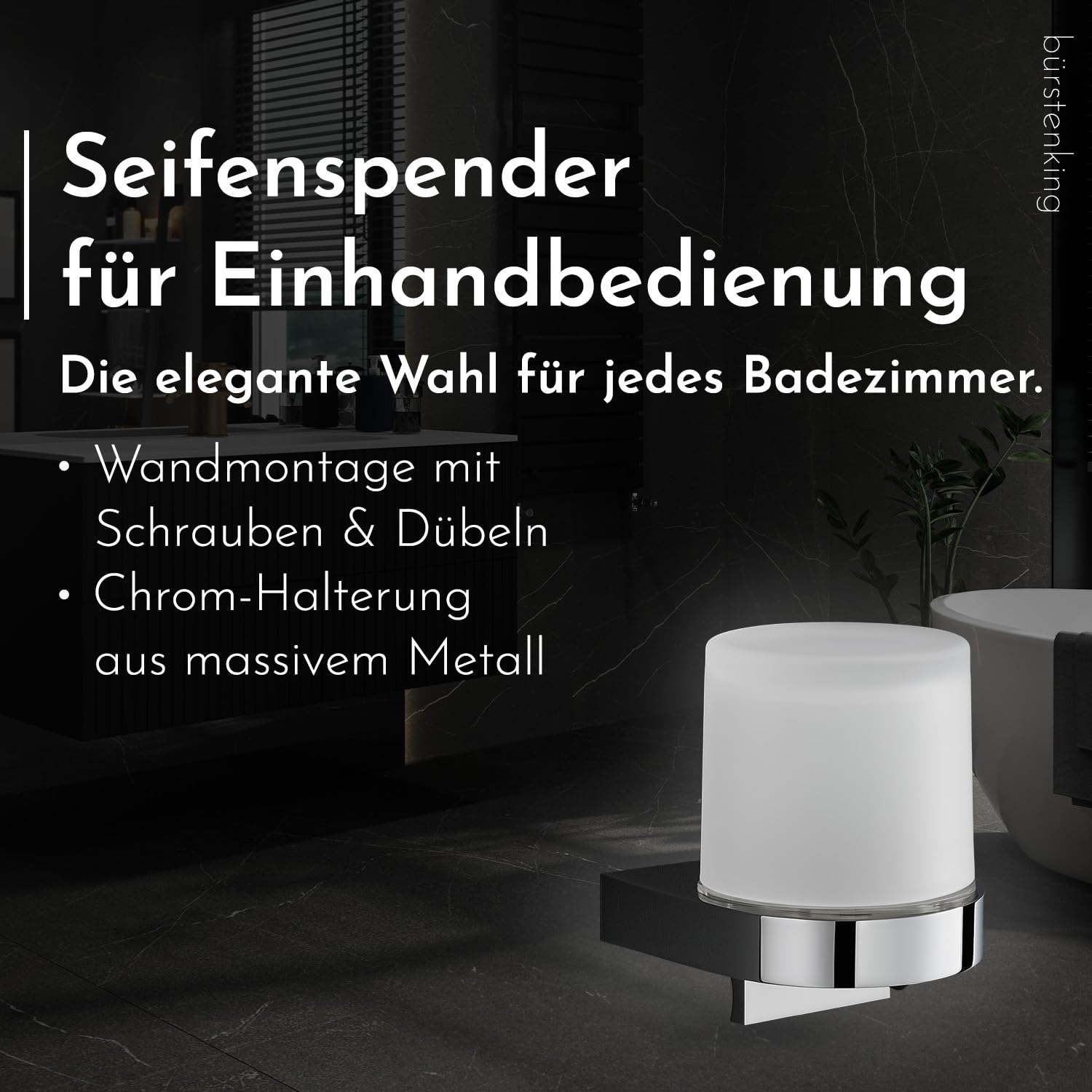 b-rstenking-serie-190-seifenspender-zylindrisch-chrom-150ml-glas image 2