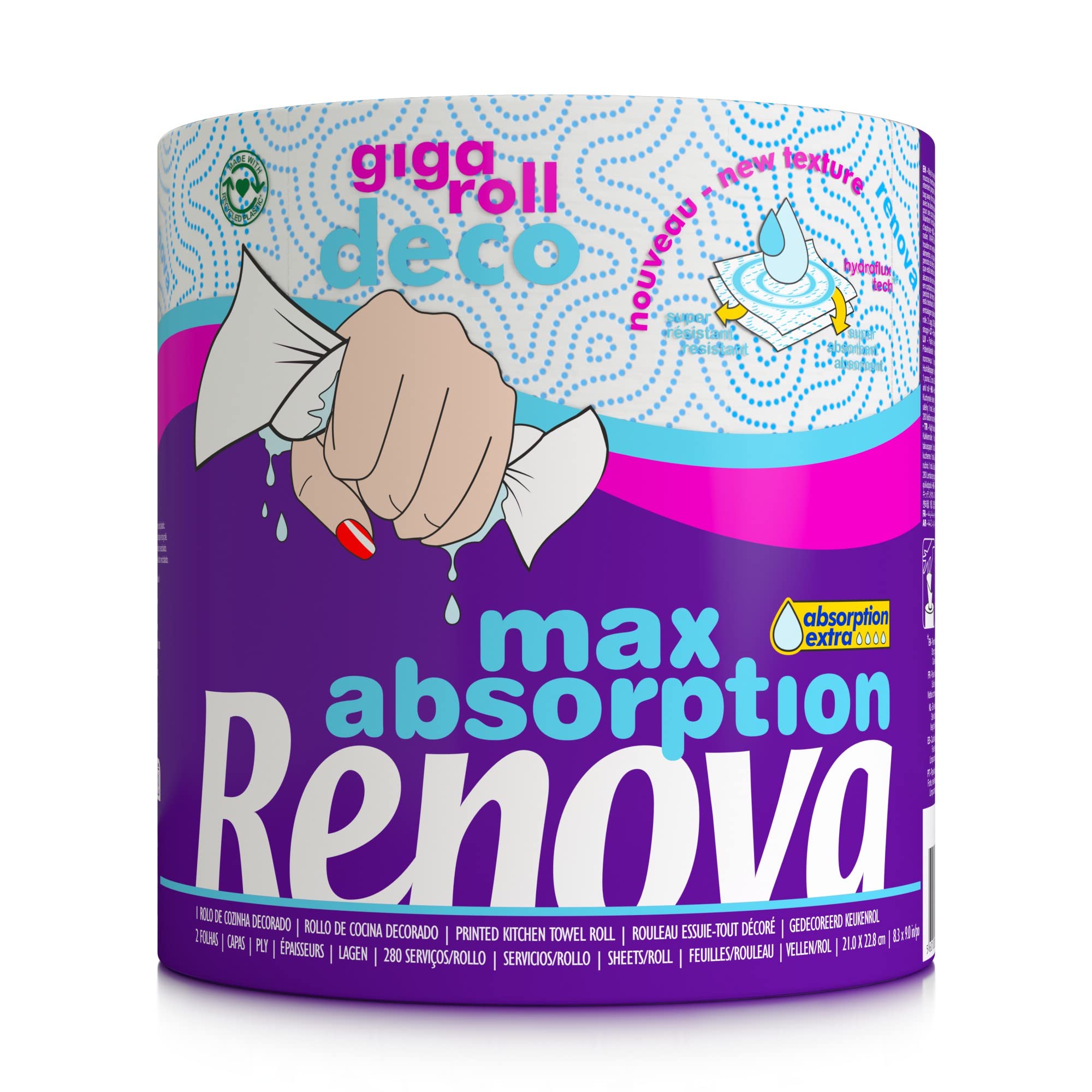 renova-kitchen-roll-gigaroll-deco-k-chenrolle-wei-large-1-rolle image 1