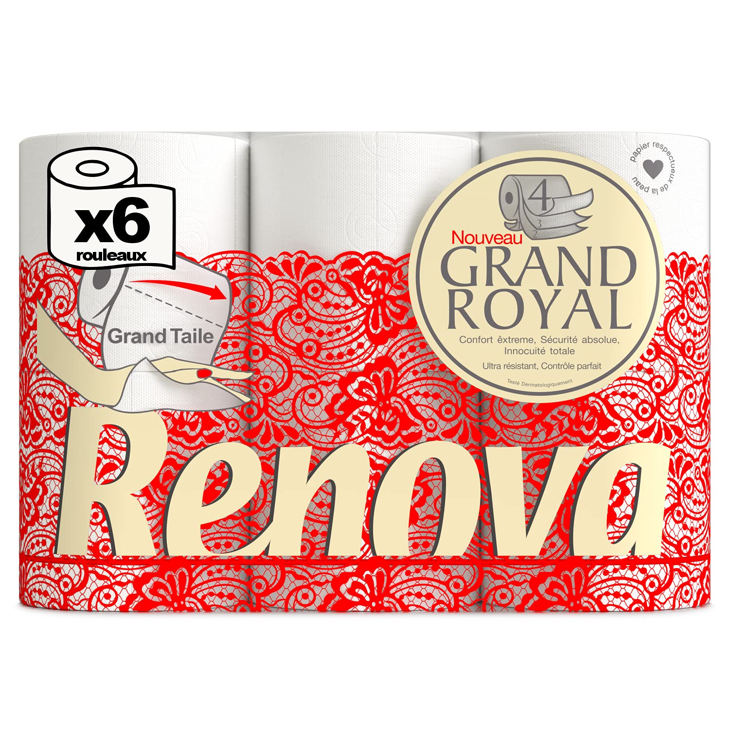 renova-grand-royal-toilettenpapier-6-rollen-4-lagig-wei image 2