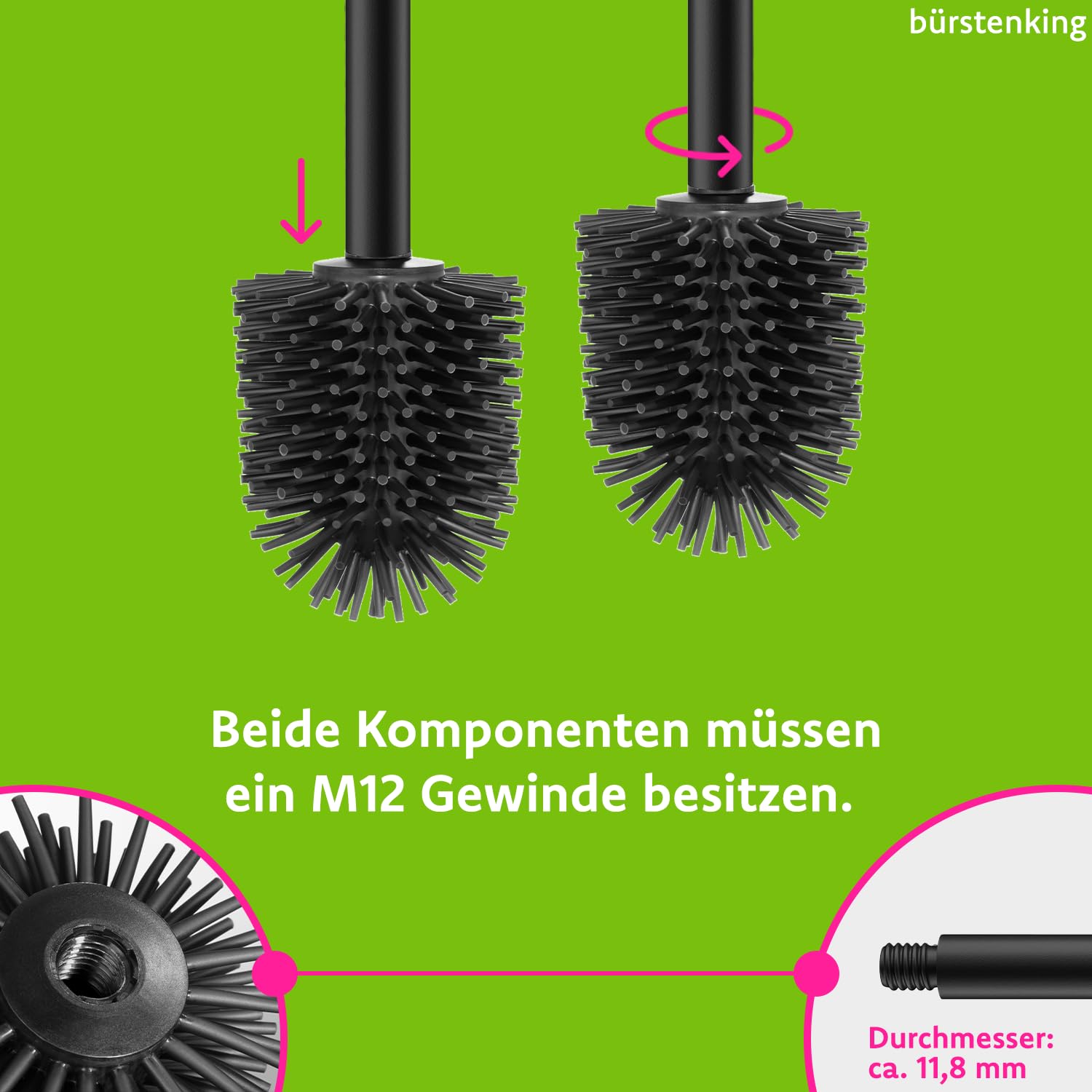 b-rstenking-wc-b-rstengriff-messing-schwarz-matt-280-mm-m12 image 5