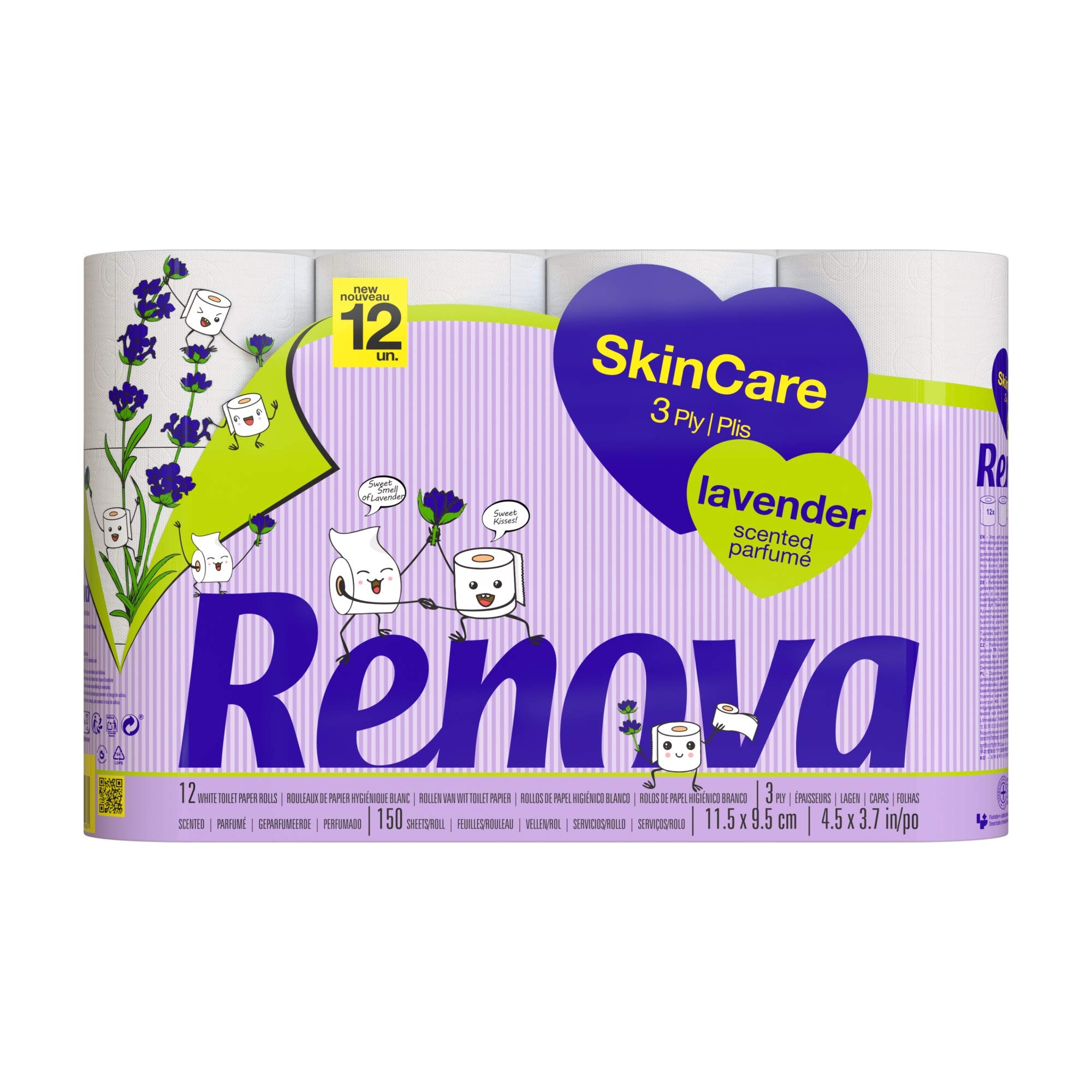renova-toilet-paper-skincare-lavender-toilettenpapier-12-rollen image 2
