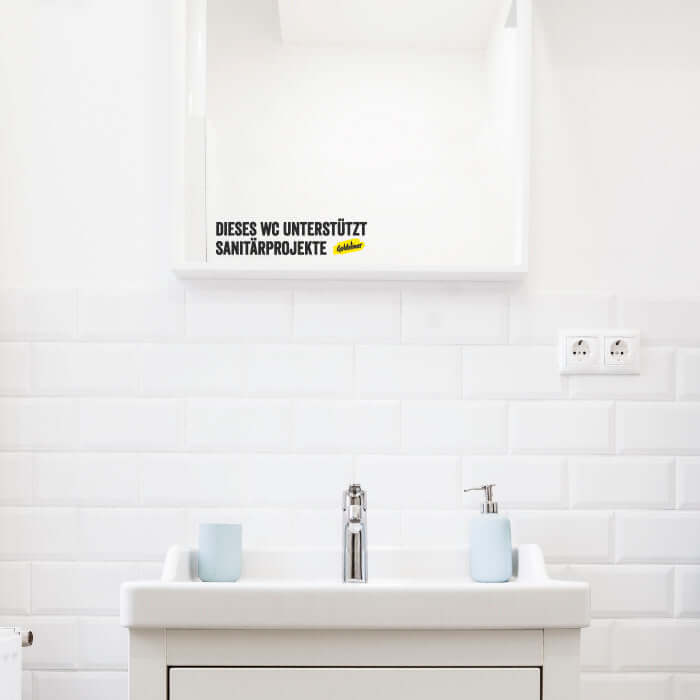 goldeimer-basic-spiegelaufkleber-dieses-wc-186x45mm image 2