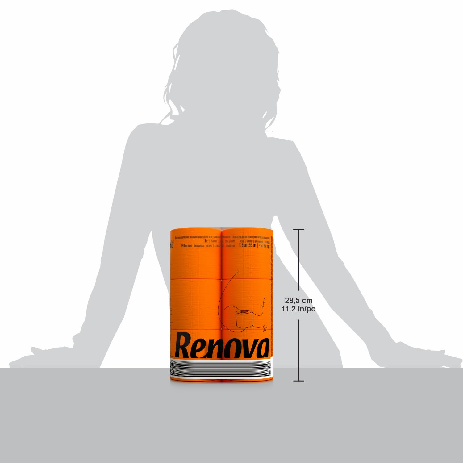 renova-orange-toilettenpapier-6-rollen-farbig-orange image 6