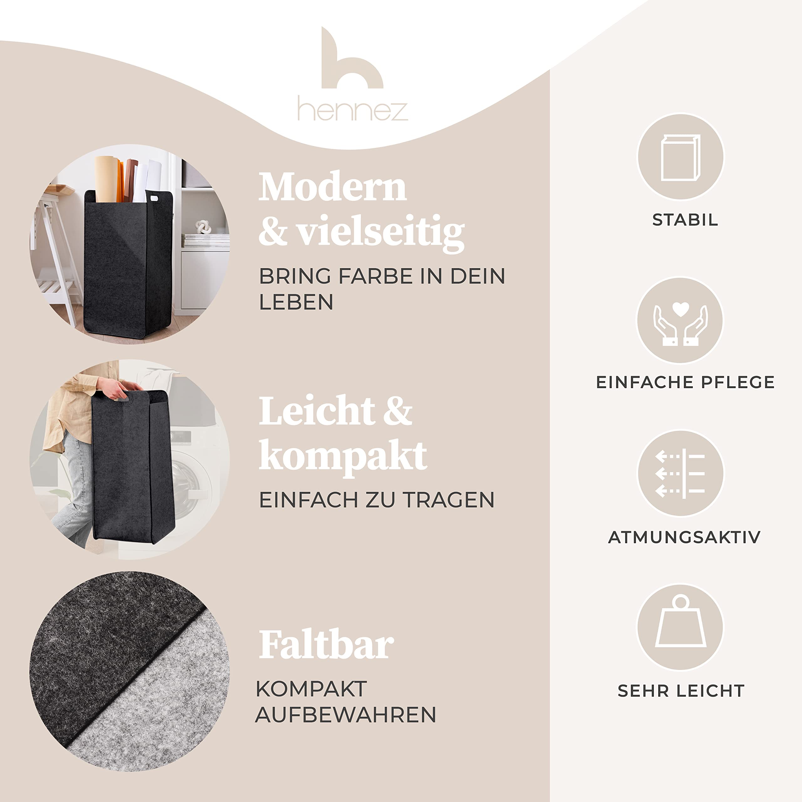 hennez-filzk-rbe-w-schekorb-filz-dunkelgrau-80l-faltbar-schmal image 3