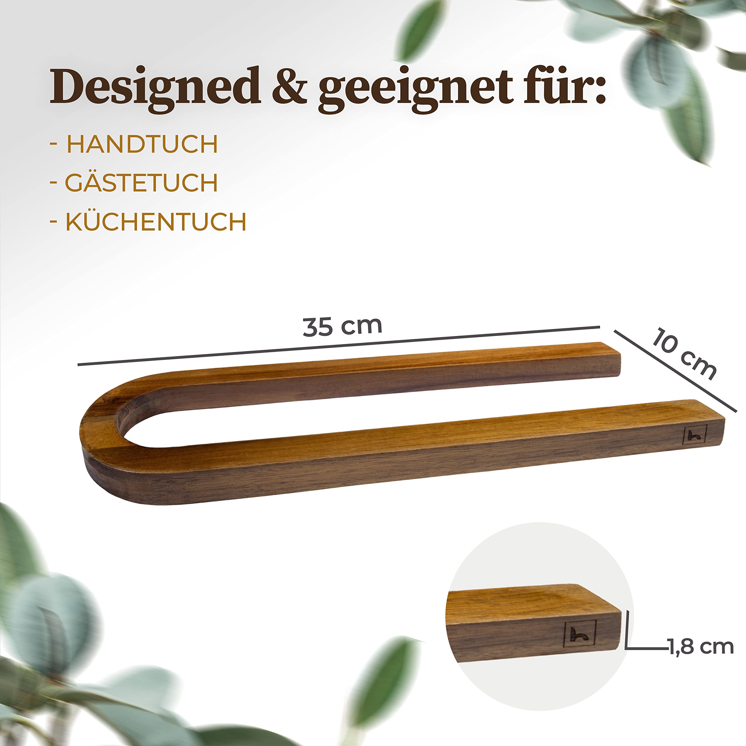hennez-bad-handtuchstange-ohne-bohren-bambus-akazie-selbstklebend image 3