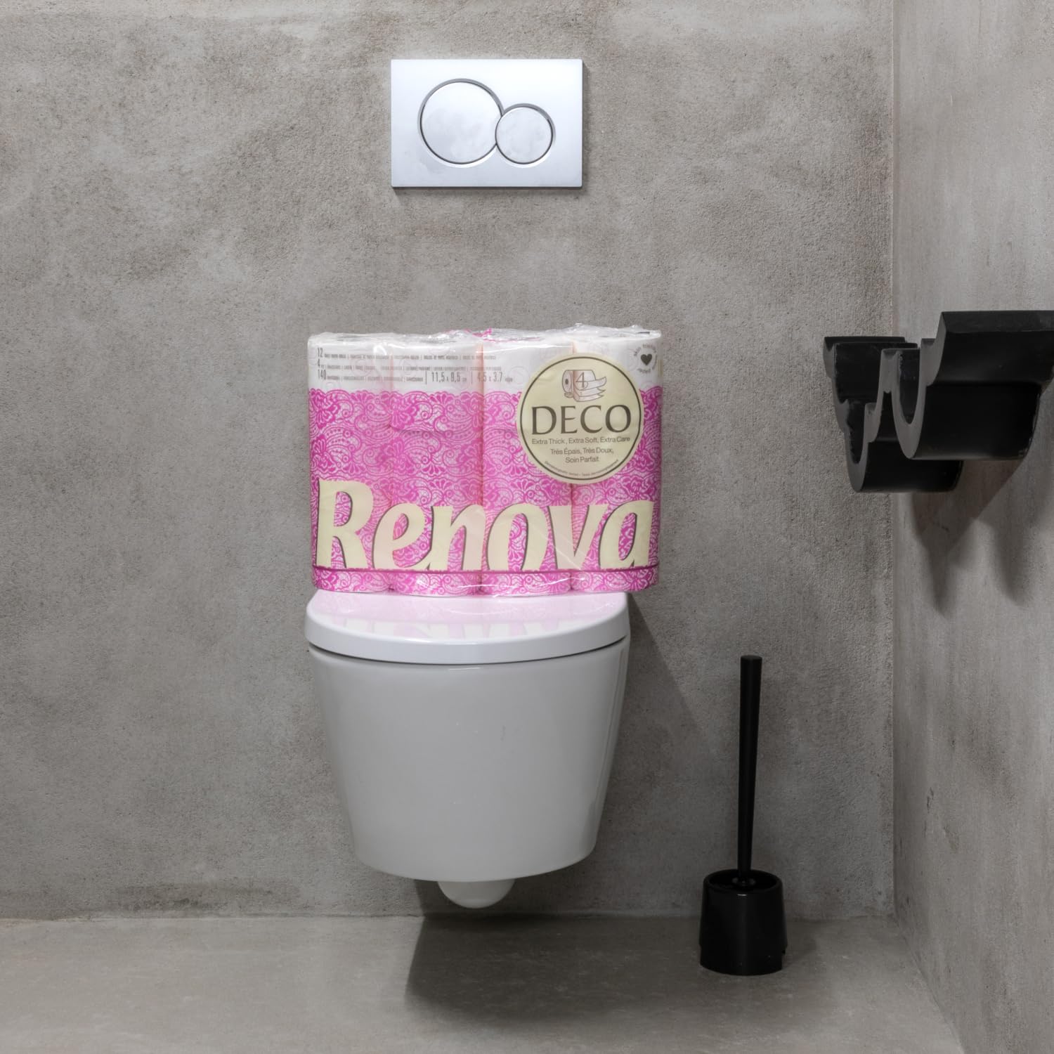 renova-toilettenpapier-4-lagig-wei-parf-miert-12-rollen-dekor image 2