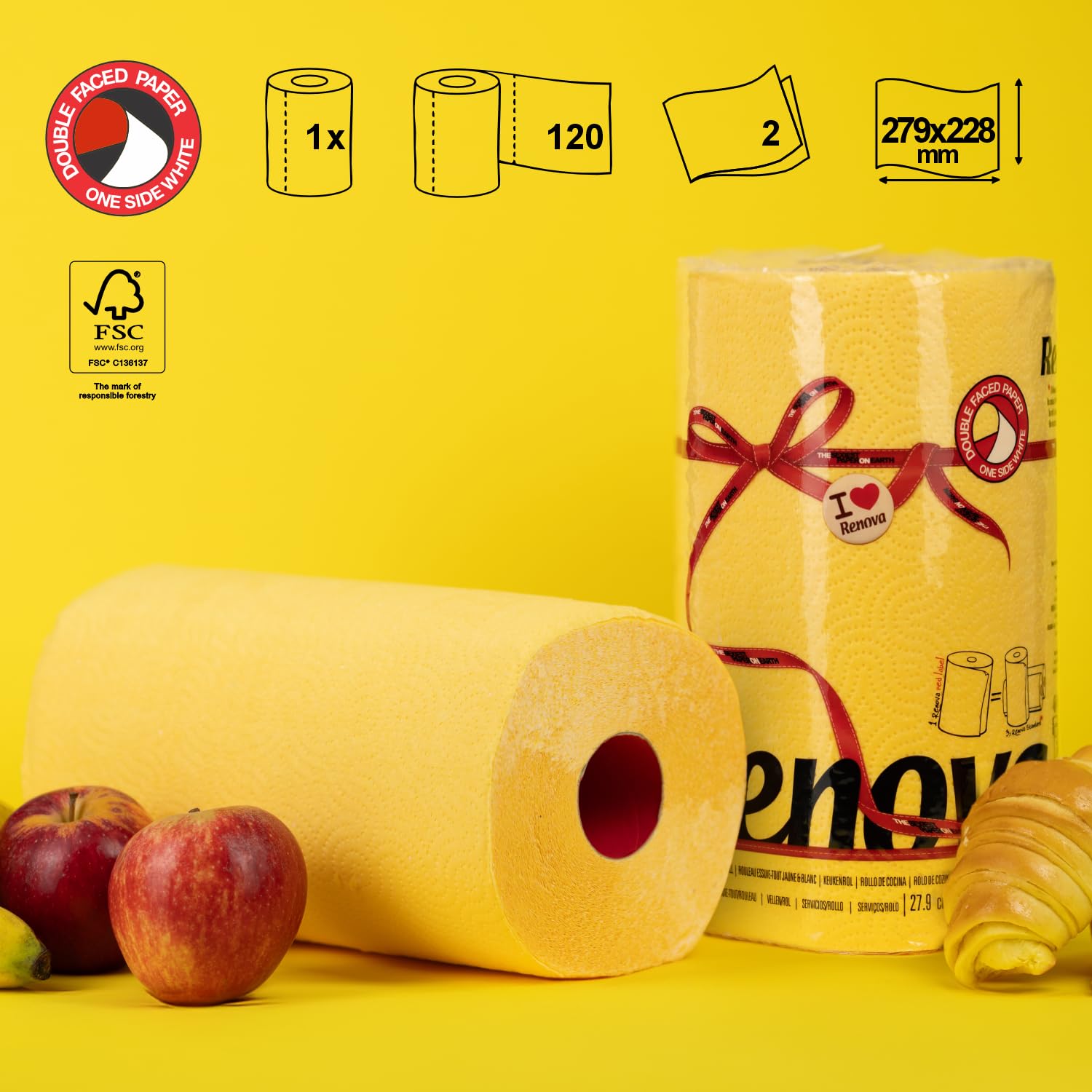 renova-kitchen-roll-k-chenrolle-gelb-2-st-ck-farbig-120-blatt image 5