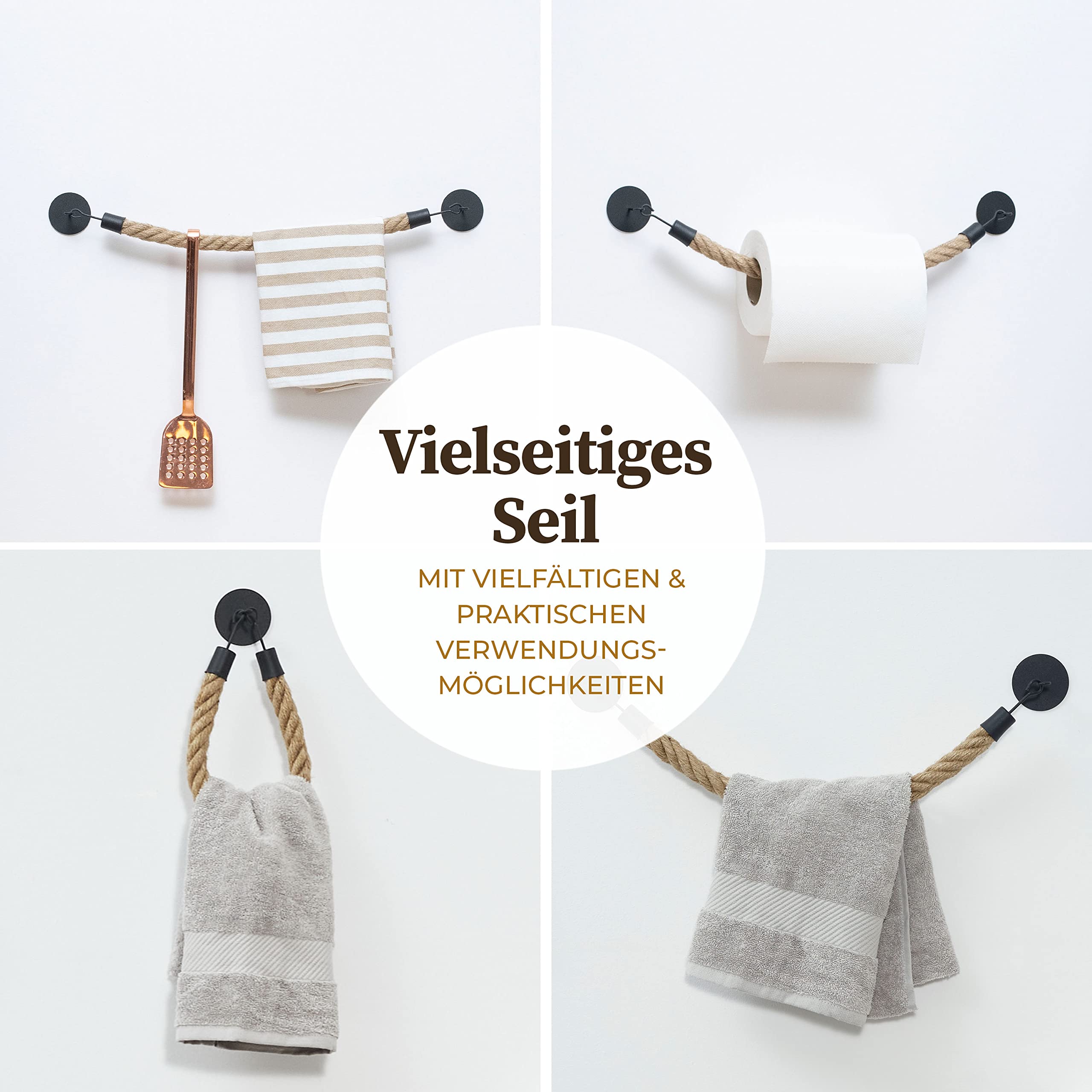 hennez-bad-zubeh-r-handtuchhalter-jute-schwarz-ohne-bohren image 5