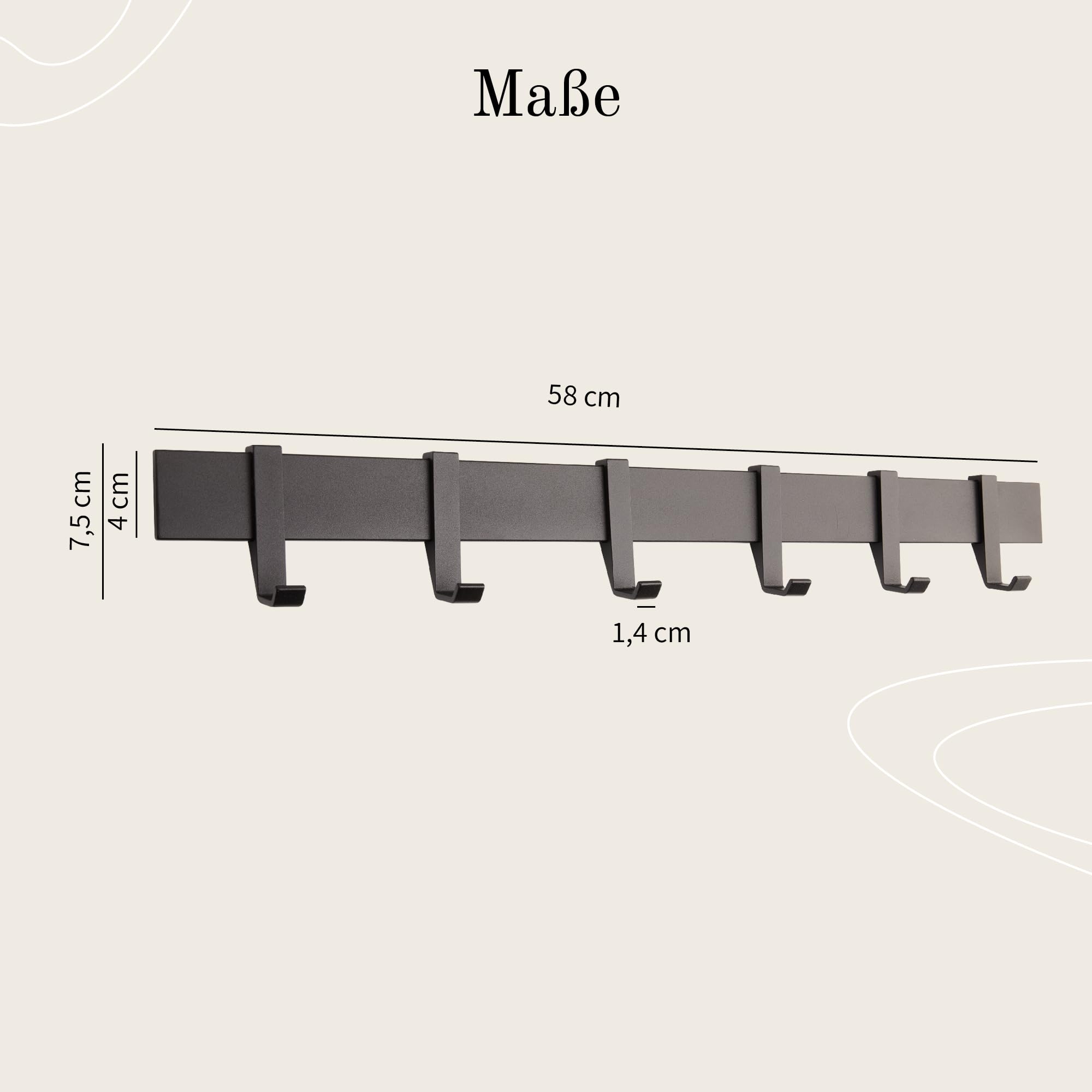 designfabrik-hamburg-flur-wandgarderobe-58-cm-mattschwarz image 6