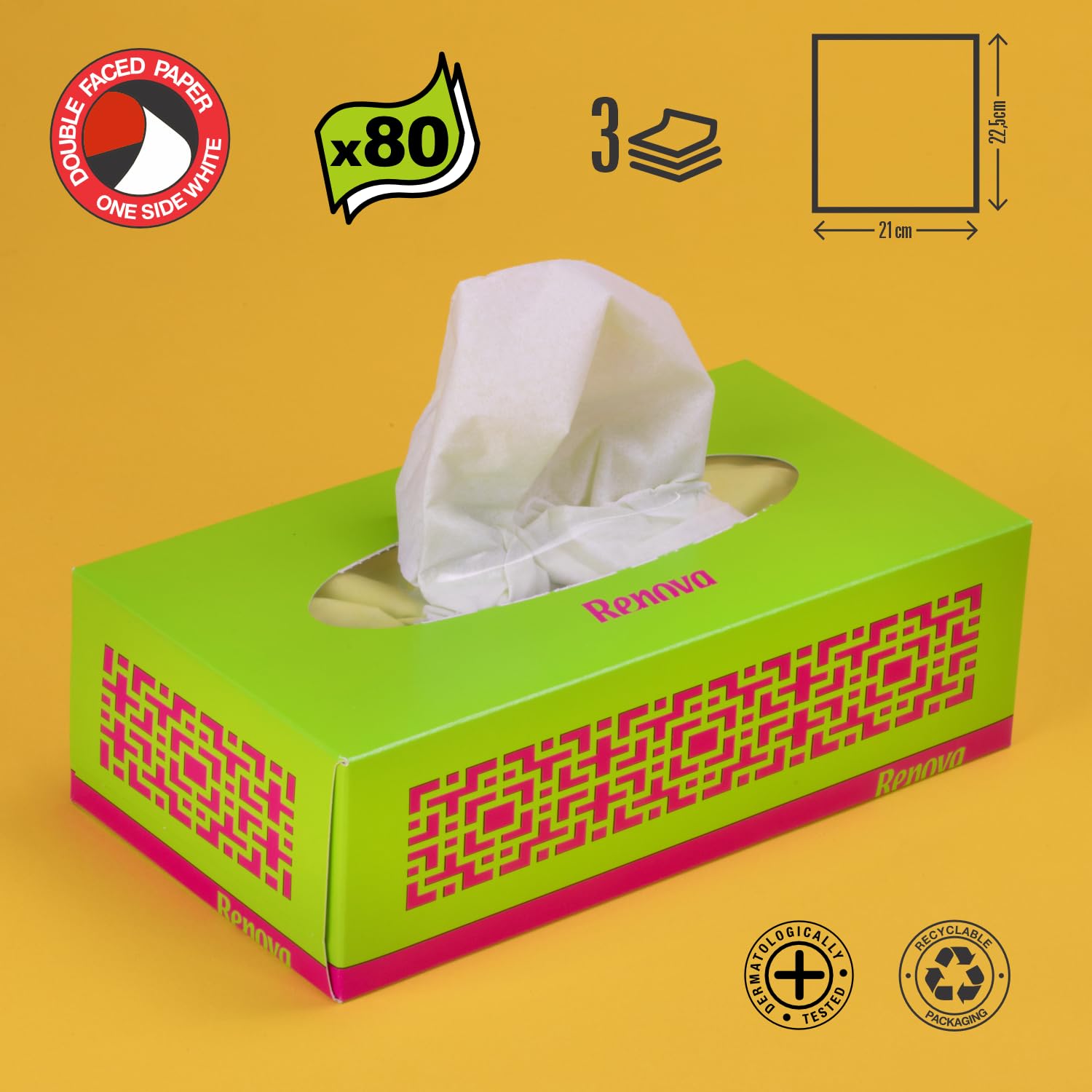 renova-green-facial-tissues-taschent-cher-80-t-cher-gr-n image 2