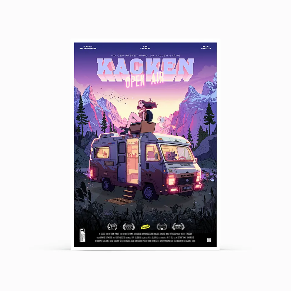 goldeimer-basic-kacken-open-air-poster-a2-naturmotiv image 1