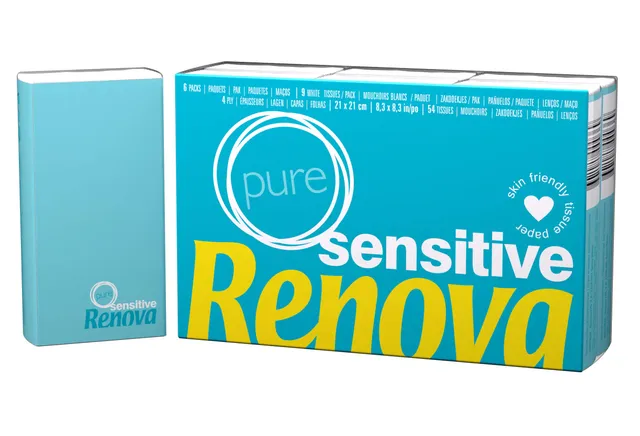renova-tissues-sensitive-pure-taschent-cher-wei-6x9-unparf-miert image 1
