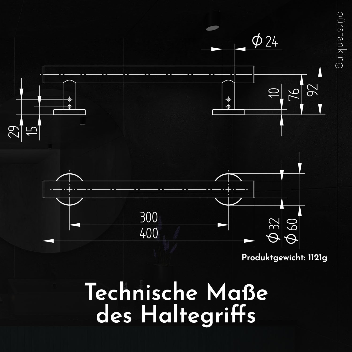 b-rstenking-serie-190-haltegriff-dusche-400-mm-chrom-messing image 6