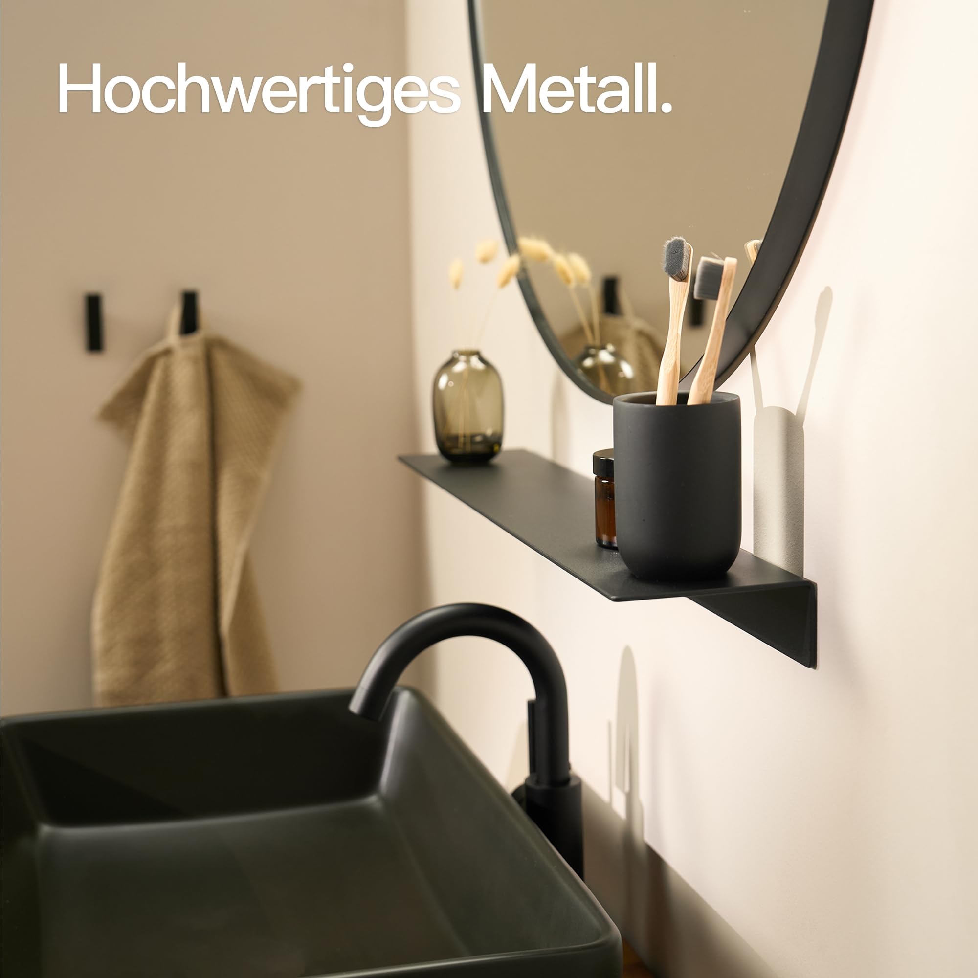 designfabrik-hamburg-badezimmer-wandregal-58-cm-schwarz-ohne-bohren image 2