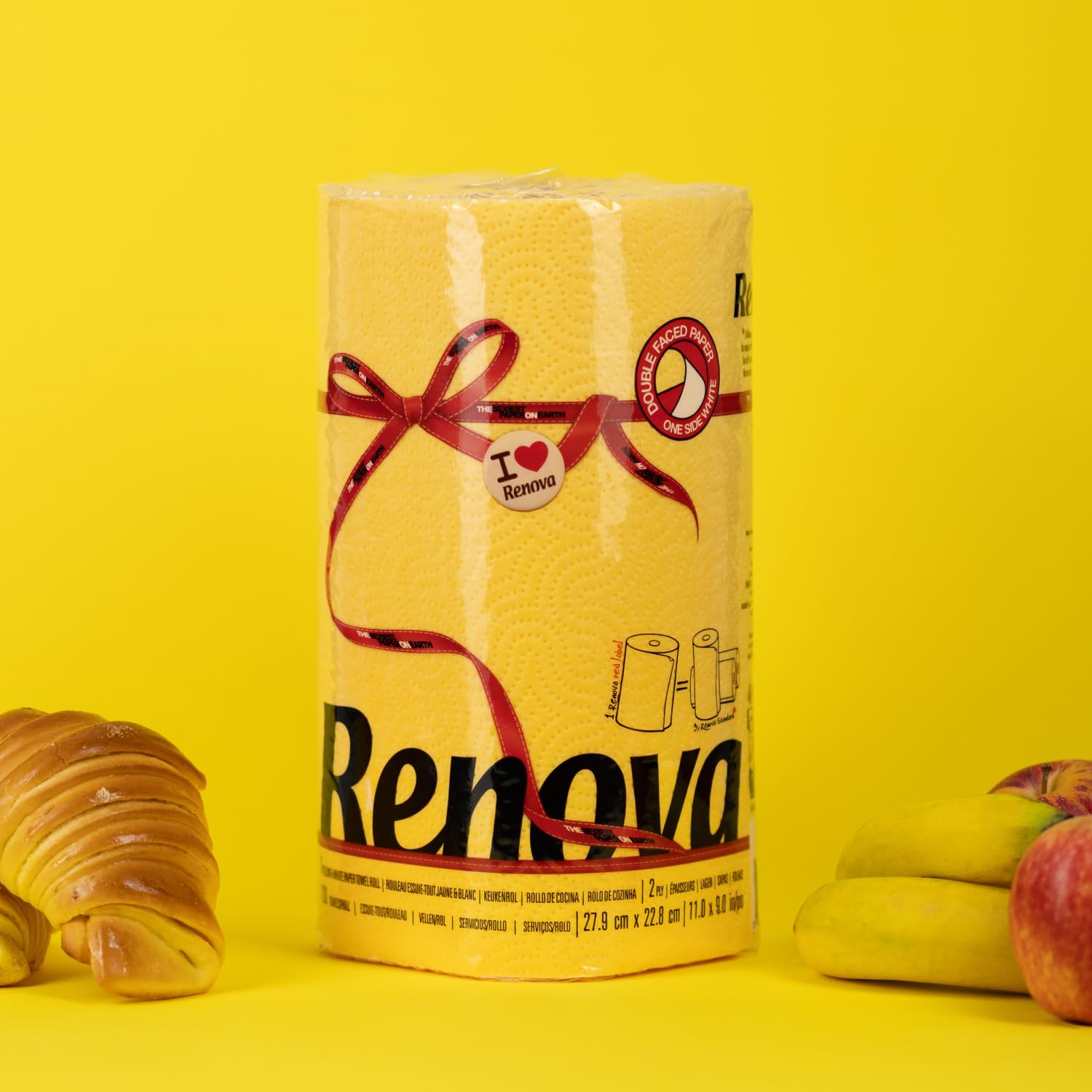 renova-kitchen-roll-k-chenrolle-gelb-2-st-ck-farbig-120-blatt image 2