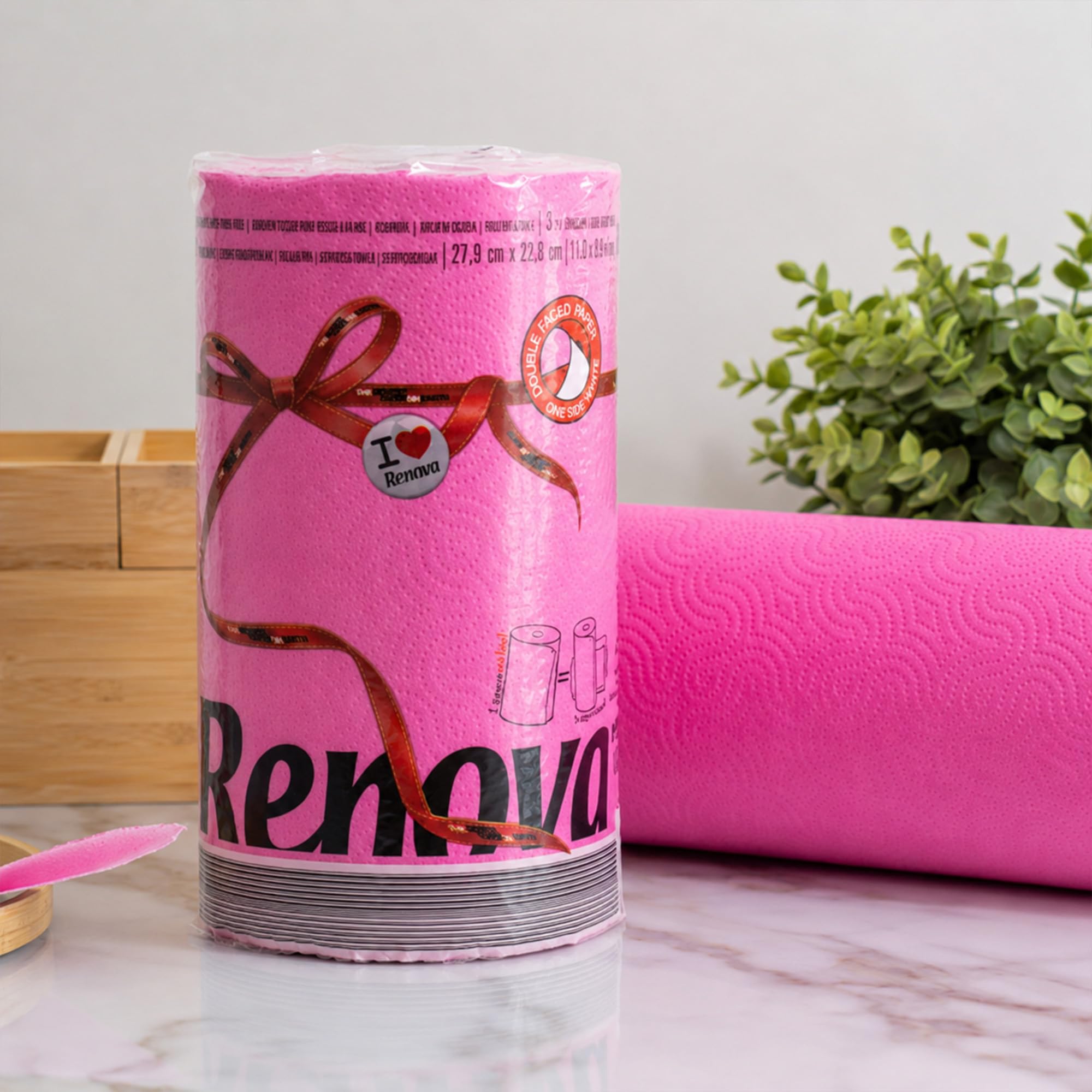 renova-kitchen-roll-k-chenrolle-k-chenpapier-pink-1-rolle image 2