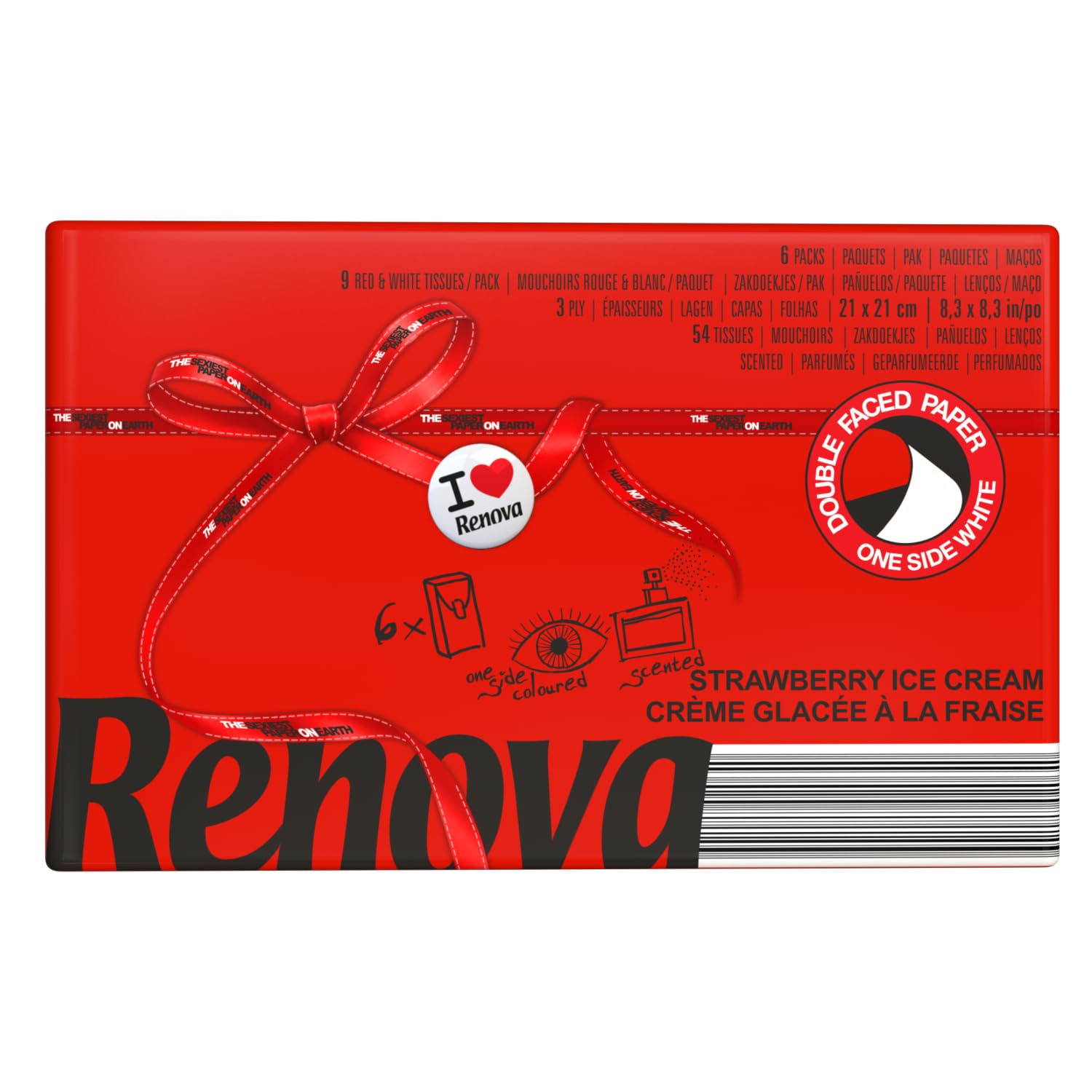 renova-tissues-taschent-cher-strawberry-ice-cream-6er-pack image 1